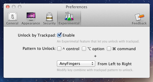 [Mac App Store] Lock Screen 2 — разблокируйте экран вашего Mac-а одним движением руки! Фото.