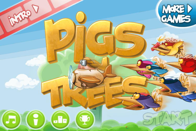 Pigs in Trees — свинка в яйце с пропеллером. Фото.