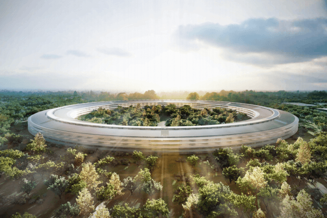 Так будет выглядеть новый офис Apple в Купертино. Фото.