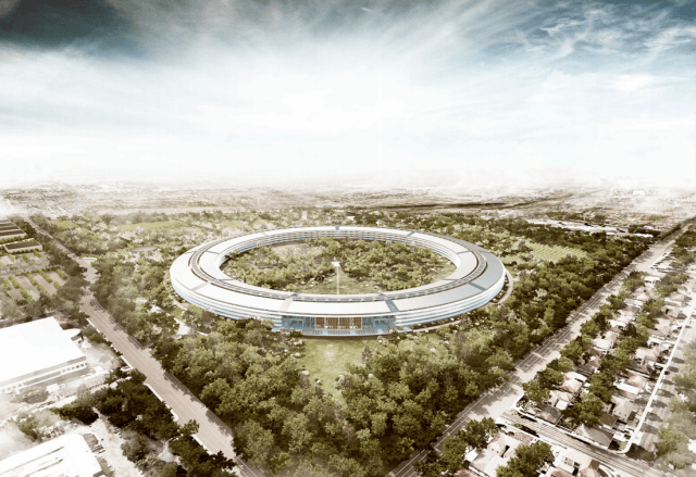 Так будет выглядеть новый офис Apple в Купертино. Фото.