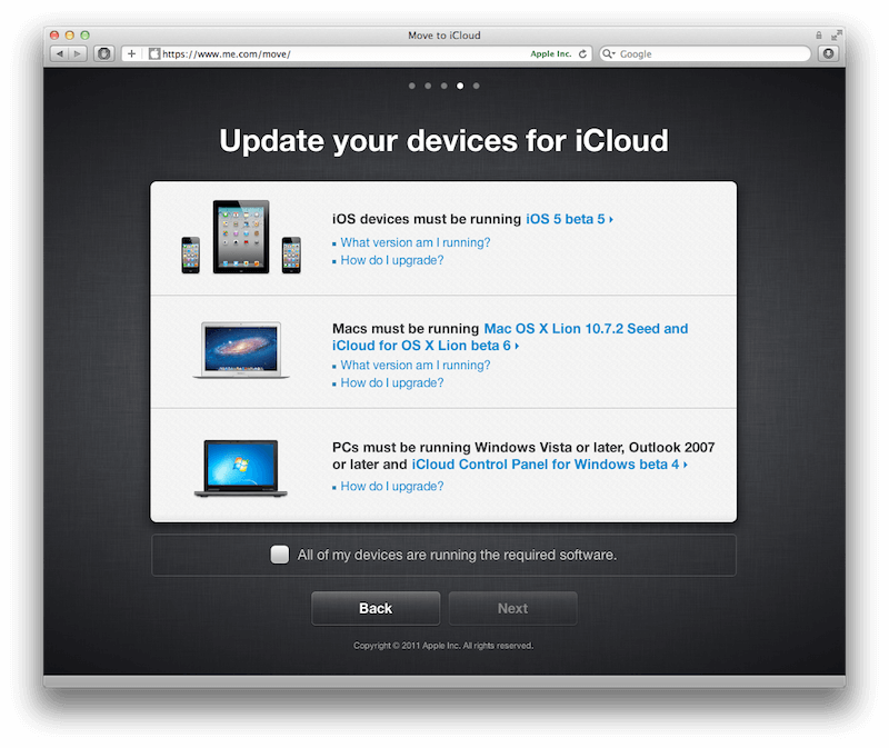 Apple «официально» отказалась от некоторых функций MobileMe. Apple «официально» отказалась от некоторых функций MobileMe. Фото.