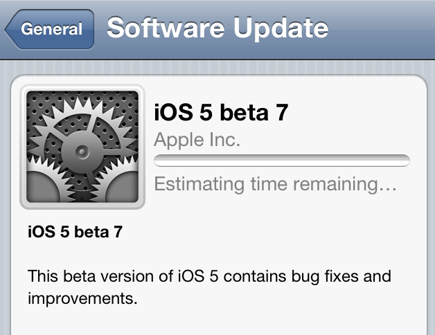 Apple выпустила iOS 5 beta 7. Apple выпустила iOS 5 beta 7. Фото.