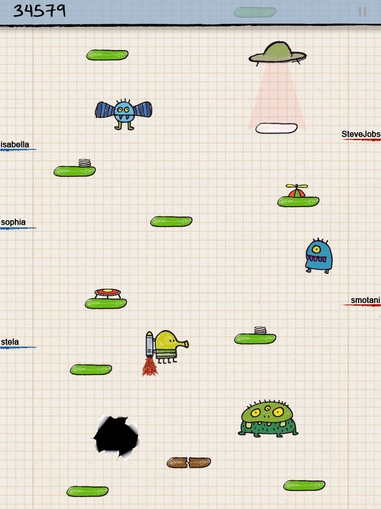 Doodle Jump для iPad – наконец-то! Doodle Jump для iPad – наконец-то! Фото.