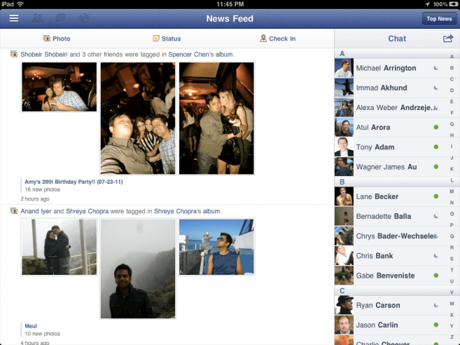 Facebook для iPad покажут на мероприятии Apple 4 октября? Facebook для iPad покажут на мероприятии Apple 4 октября? Фото.