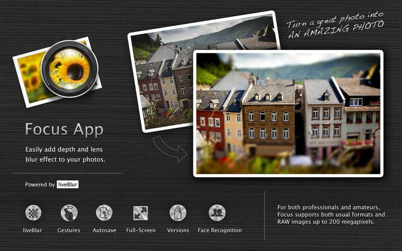 [Mac App Store] Focus: сфокусируйся, парень! Фото.