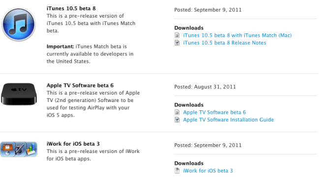 Apple выпустила iTunes 10.5 beta 8 и iWork beta 3. Apple выпустила iTunes 10.5 beta 8 и iWork beta 3. Фото.