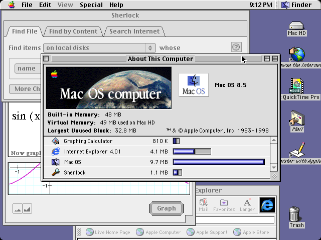 История операционных систем Apple. Часть 9. Mac OS 8 и 9. История операционных систем Apple. Часть 9. Mac OS 8 и 9. Фото.