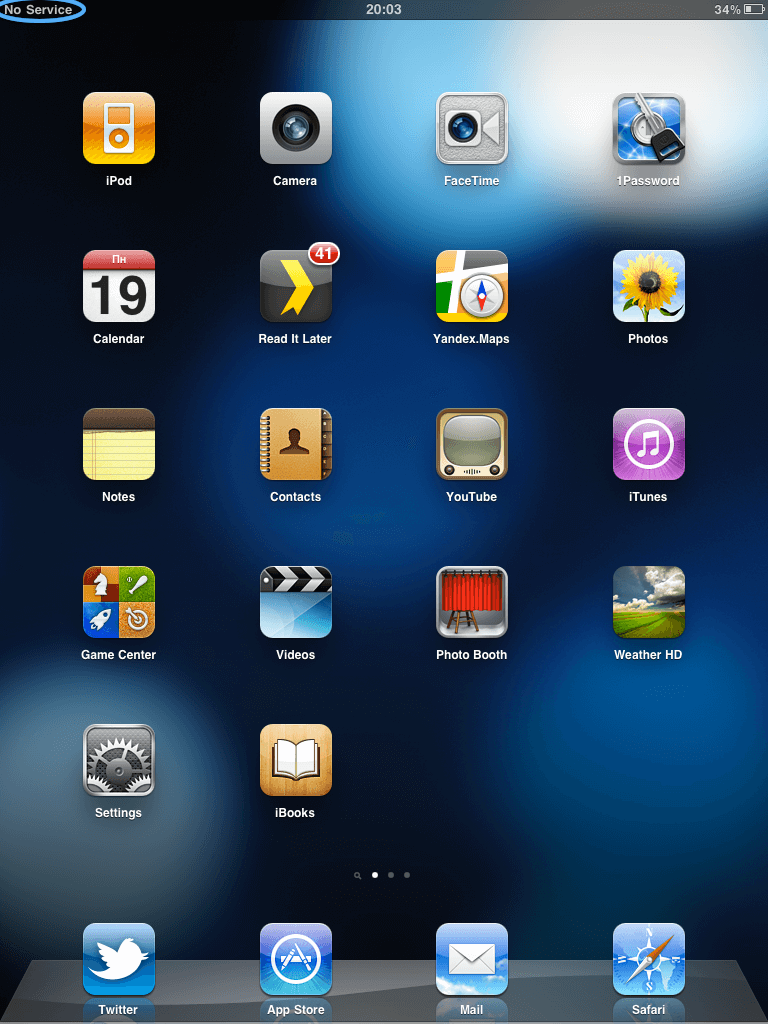 002 - iPad No Service 002 - iPad No Service