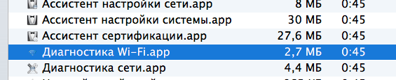 [Mac OS X] Диагностика Wi-Fi — скрытая утилита. Первый:. Фото.