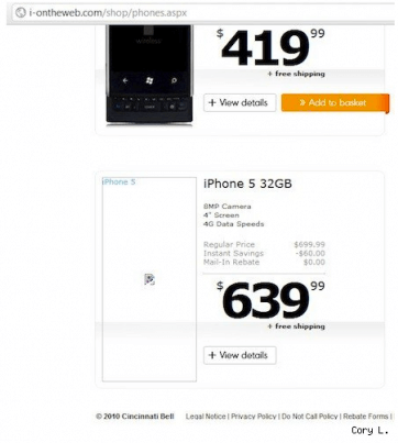 iPhone 5 specs