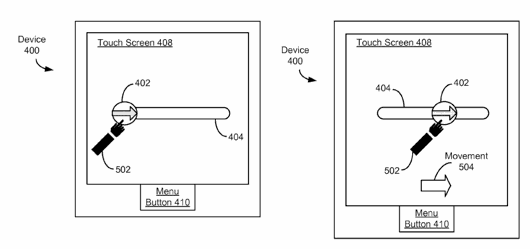 apple-patent-7657849-swipe-to-unlock-drawing-001 apple-patent-7657849-swipe-to-unlock-drawing-001