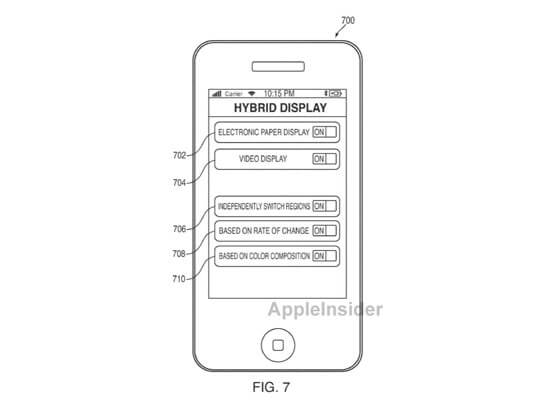 iPhone 5: 12 патентов Apple, которые удивят мир. 4. Гибридный дисплей E Ink и LCD. iPhone 5: 12 патентов Apple, которые удивят мир. 4. Гибридный дисплей E Ink и LCD. Фото.