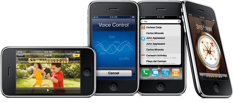 Apple iPhone 3GS – бесплатно с контрактом, или за $399 – без контракта. Apple iPhone 3GS – бесплатно с контрактом, или за $399 – без контракта. Фото.