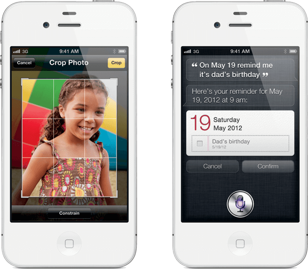 Новый рекламный ролик об iPhone 4S, главную роль в котором играет Siri. Фото.