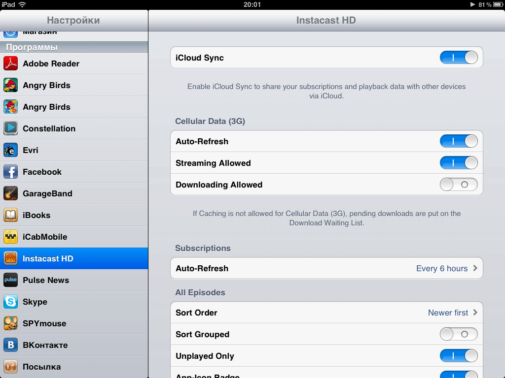 Instacast HD Instacast HD