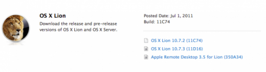 OS X Lion 10.7 OS X Lion 10.7