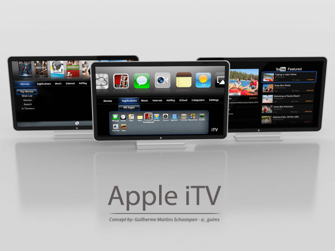 Концепт телевизора Apple. Фото.