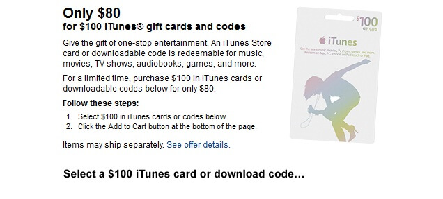 iTunes gift card iTunes gift card