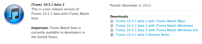 Apple выпустила iTunes 10.5.1 beta 2. Фото.