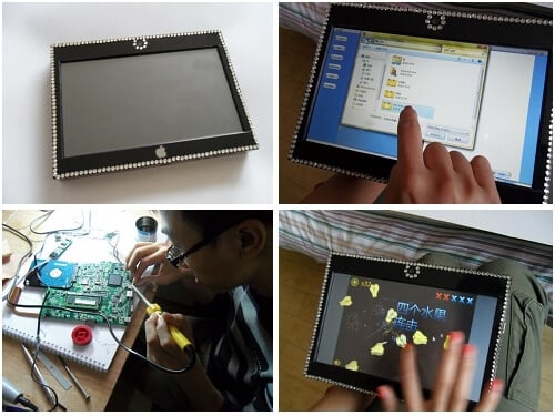 Китайский юноша своими руками сделал 10-дюймовый планшет на Windows 7