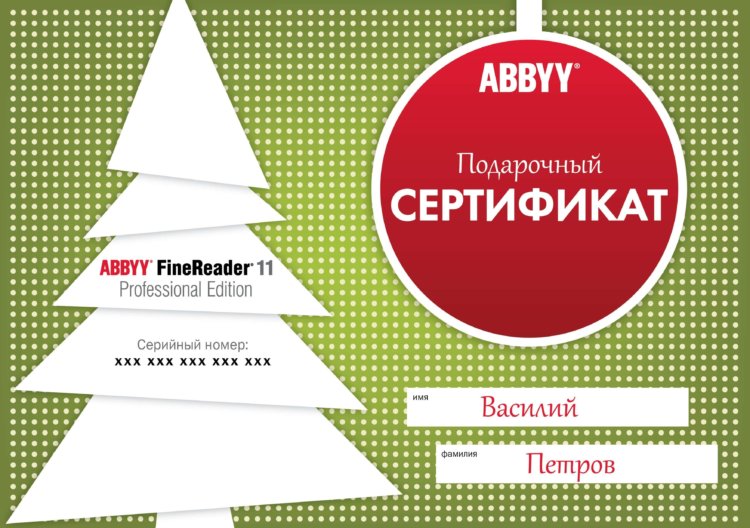 Новогодние подарки от ABBYY. Фото.
