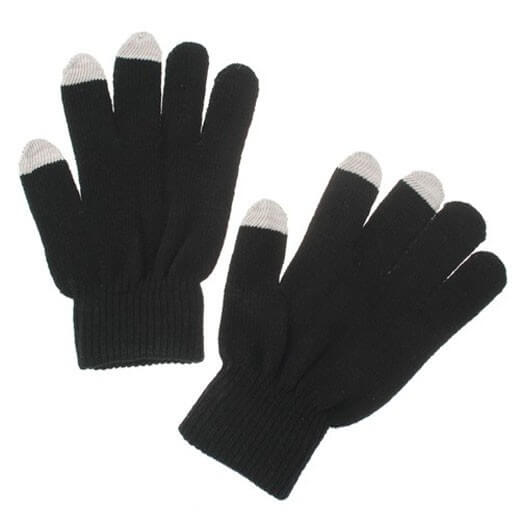 Универсальные перчатки для сенсорных экранов. Фото.