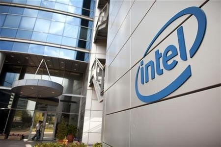 An Intel logo is seen at the company's offices in Petah Tikva, near Tel Aviv An Intel logo is seen at the company's offices in Petah Tikva, near Tel Aviv