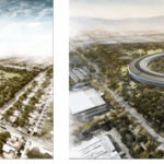 Apple представила обновленные изображения своего будущего офиса. Фото.