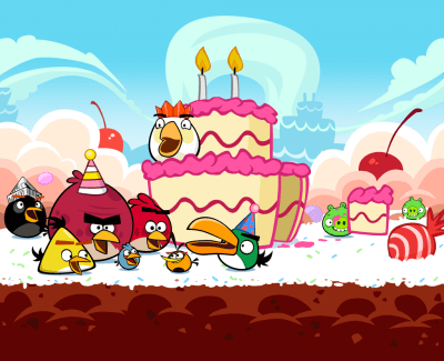 Angry Birds исполнилось 2 года. Фото.