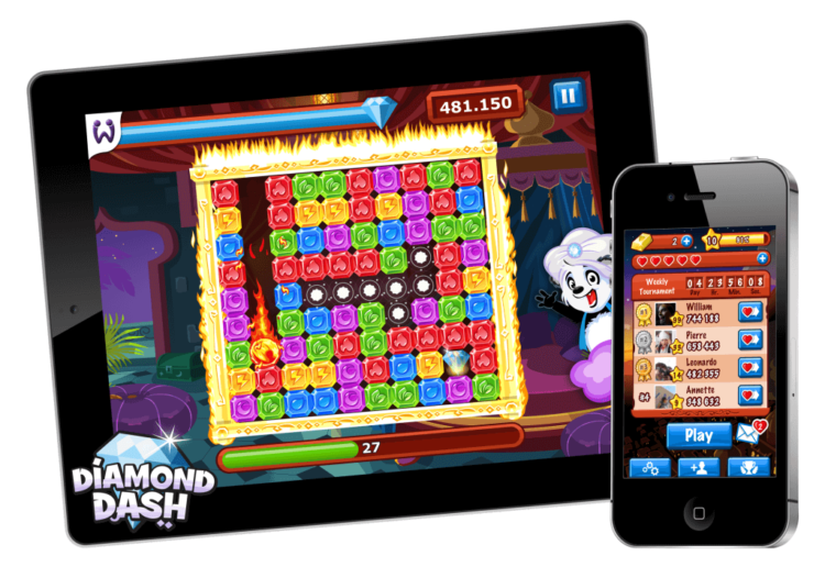 Diamond Dash — испытай свою реакцию. Фото.