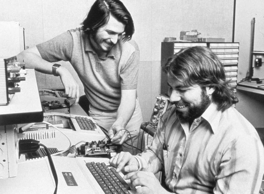 Apple-Mitbegründer Wozniak und Jobs Apple-Mitbegründer Wozniak und Jobs