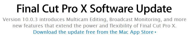 Final Cut Pro X Final Cut Pro X