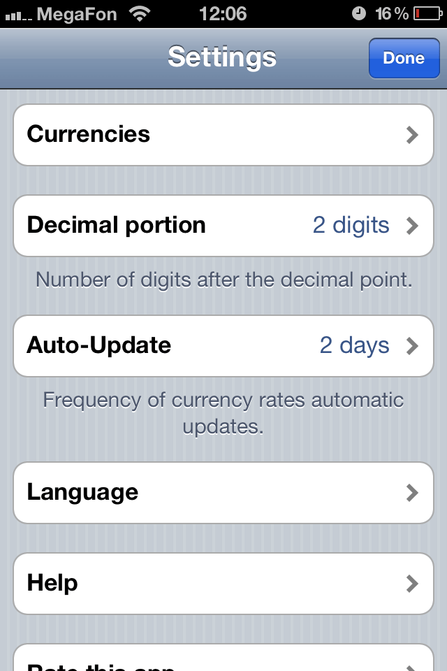 settings settings