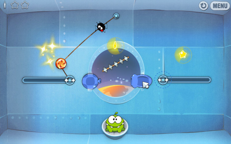 Головоломка Cut the Rope доступна для Mac. Фото.