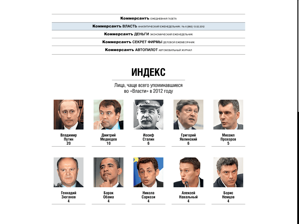 [App Store HD] «КоммерсантЪ-Власть»: Борис Абрамыч был бы горд