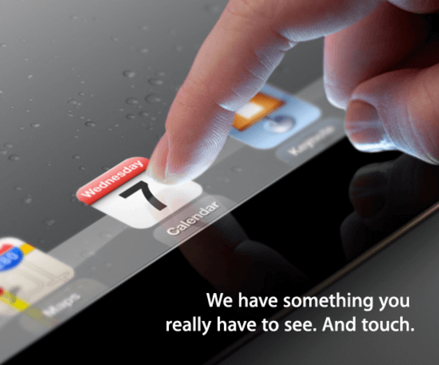 Приглашение на презентацию Apple iPad 3 Приглашение на презентацию Apple iPad 3
