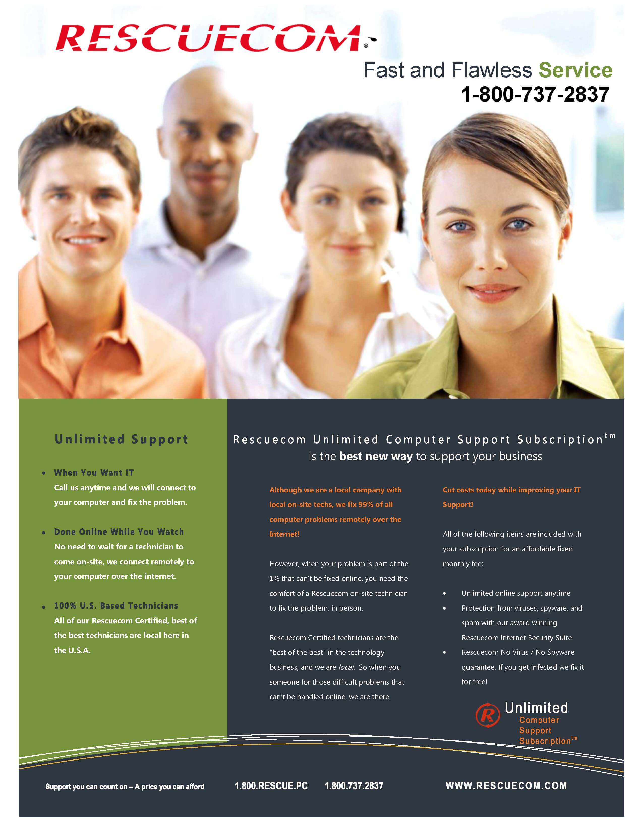 Unlimited Computer Support Subscription Brochure Unlimited Computer Support Subscription Brochure
