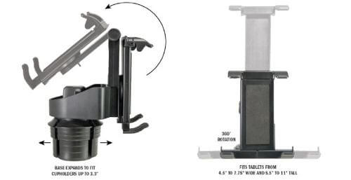 Bracketron Universal Cup Holder Mount - 3 Bracketron Universal Cup Holder Mount - 3