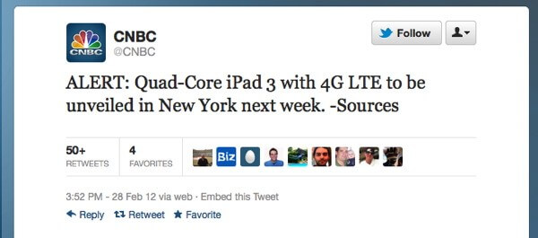 CNBC выяснил место презентации iPad 3. Фото.