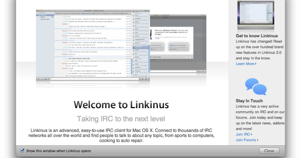[Mac OS X] Linkinus — великолепный IRC-клиент