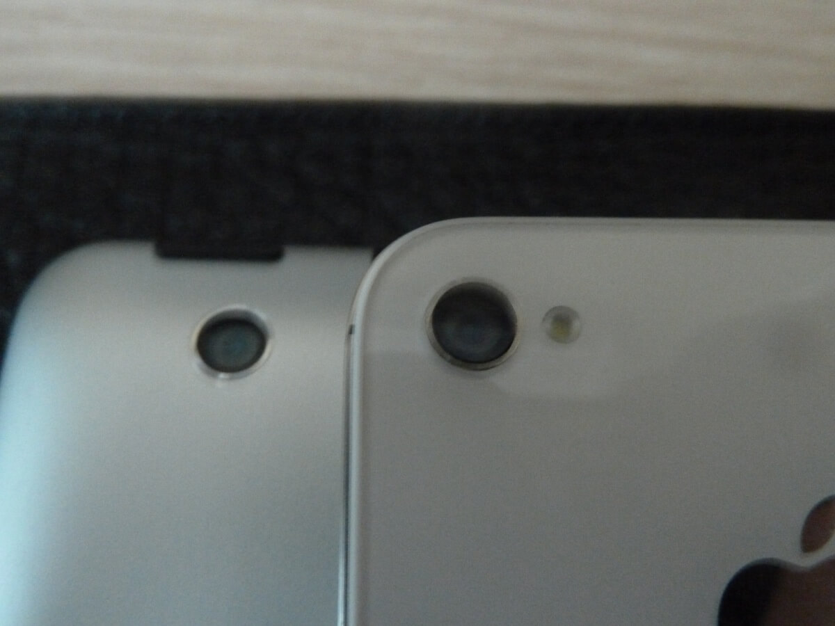 Внешний размер глазка камеры iPhone 4s и The new iPad