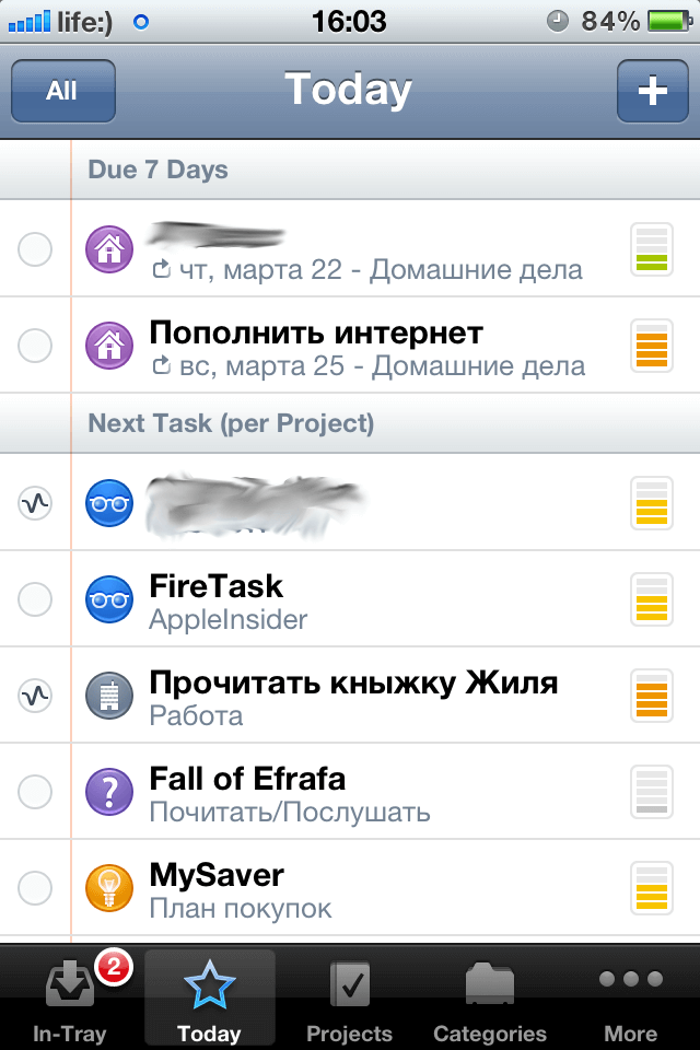 Главный экран iPhone Главный экран iPhone