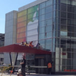 Apple готовит Yerba Buena Center к презентации iPad 3. Apple готовит Yerba Buena Center к презентации iPad 3. Фото.