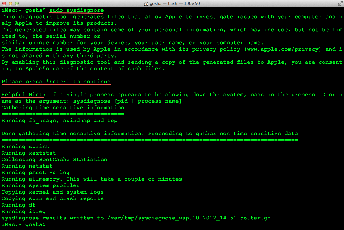 Mac OS X] Диагностический снимок системы | AppleInsider.ru