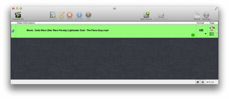 [Mac App Store] iVI — удобная конвертация видео. Фото.