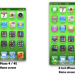 Внешний вид 4-дюймового дисплея iPhone нового поколения. Внешний вид 4-дюймового дисплея iPhone нового поколения. Фото.