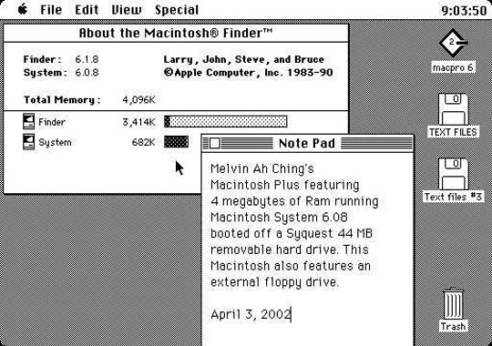 Mac OS System 6 Mac OS System 6