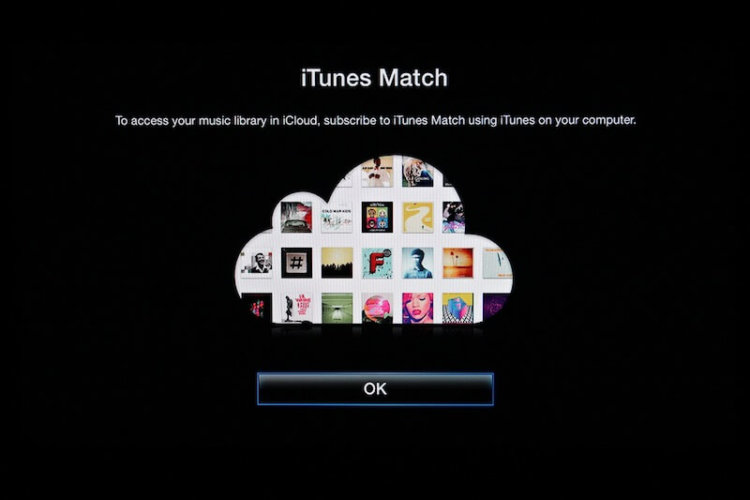Apple TV iTunes Match Apple TV iTunes Match
