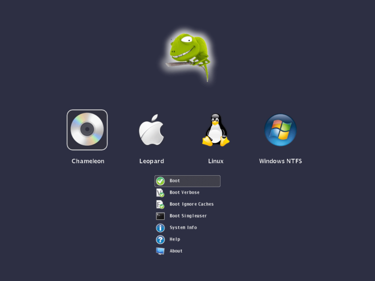 Chameleon - загрузчик с возможностью эмуляции EFI Chameleon - загрузчик с возможностью эмуляции EFI