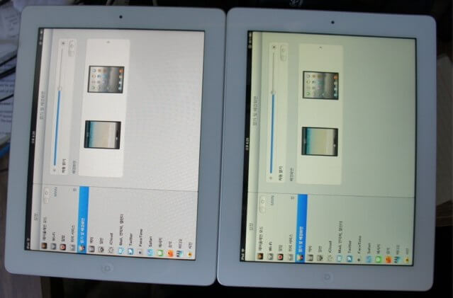 Желтый дисплей нового iPad Желтый дисплей нового iPad